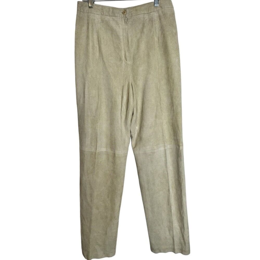 Carlisle Women’s Vintage 100% Suede Leather Pants Y2K!